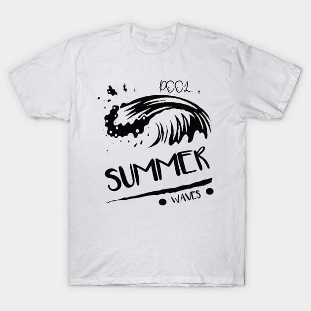 Summer Waves T-Shirt by ebiach